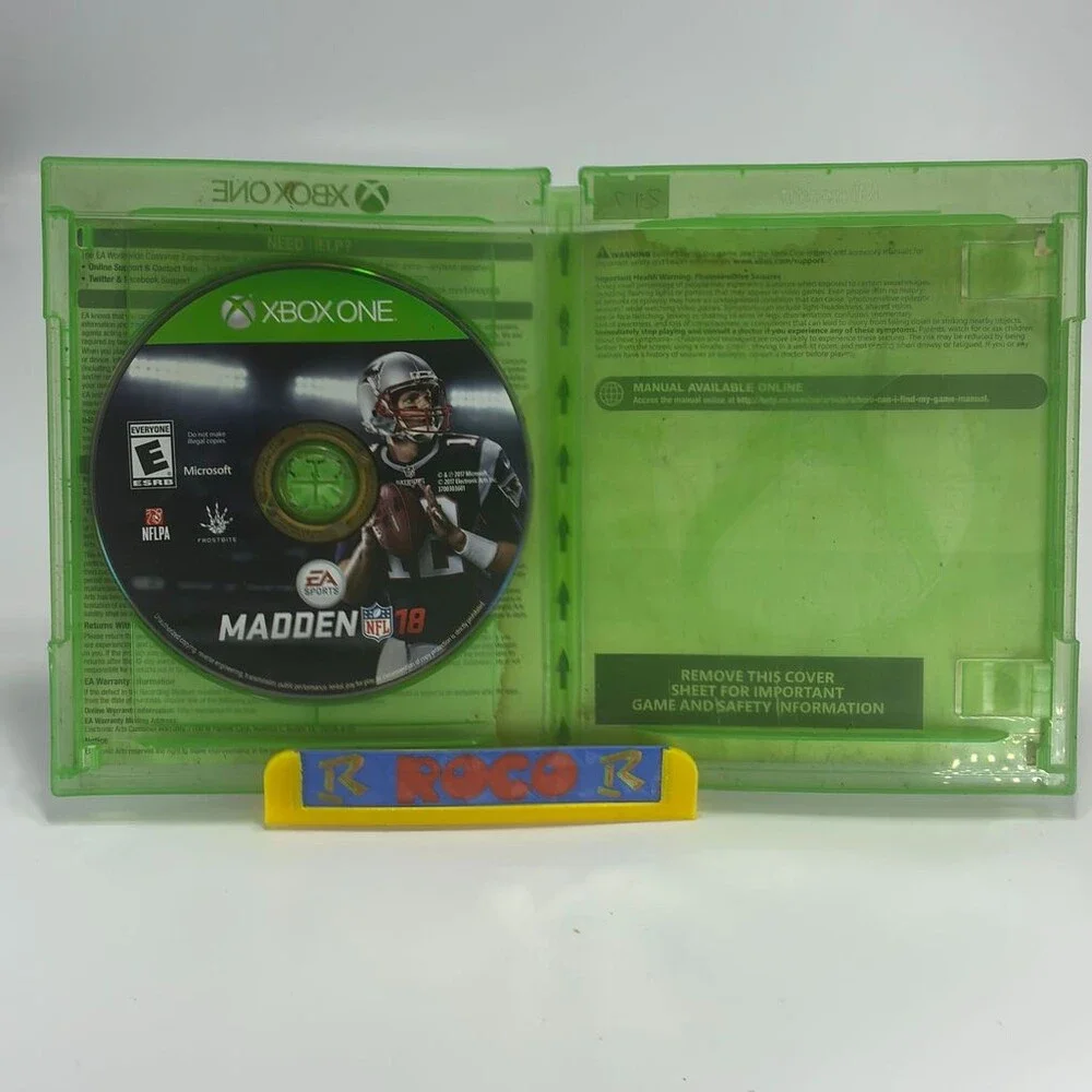 Madden NFL 18 EA Sports Frostbite (Xbox One, 2017) No Manual